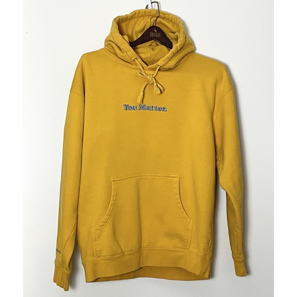 You Matter By Demetrius Harmon Hoodie Men's Med Yellow‎ Streetwear Motivational